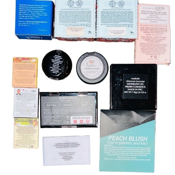 Makeup Lot Luna Galifirnia Pink Hikari Pacifica Beauty Runway Laura Geller Ofra